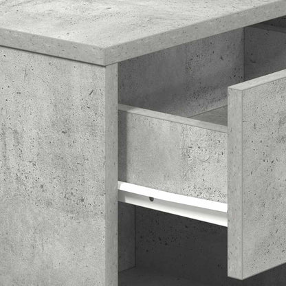 Nachtkastjes 2 st met lade 39x28x41 cm betongrijs