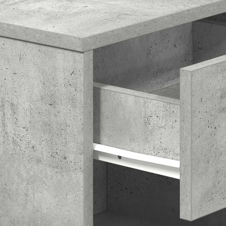 Nachtkastjes 2 st met lade 39x28x41 cm betongrijs