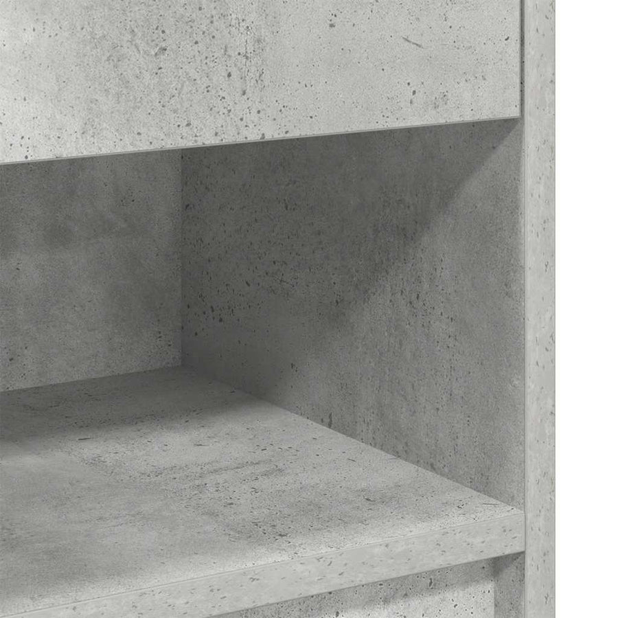 Nachtkastjes 2 st met lade 39x28x41 cm betongrijs