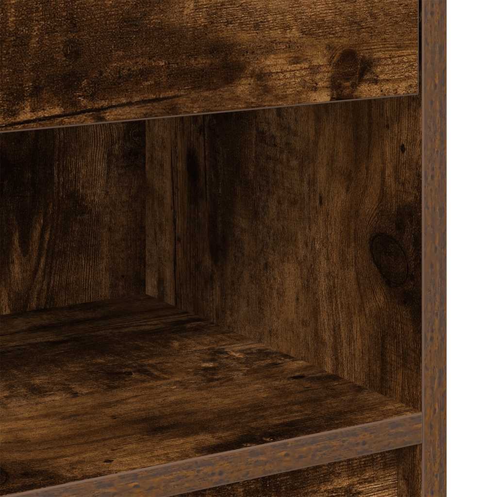 Nachtkastjes 2 st met lade 39x28x41 cm gerookt eikenkleurig