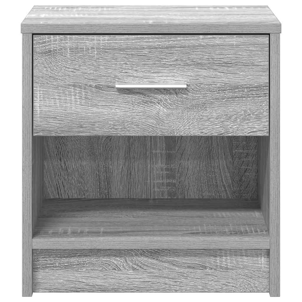 Nachtkastje Met Lade 39X28X41 Cm Eikenkleurig 1