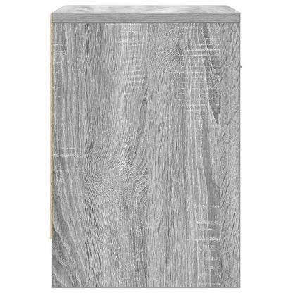 Nachtkastjes 2 st met lade 39x28x41 cm grijs sonoma eiken