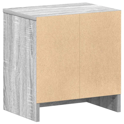 Nachtkastjes 2 st met lade 39x28x41 cm grijs sonoma eiken