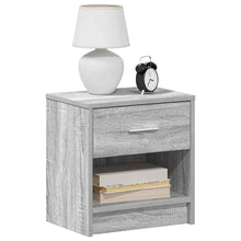 Nachtkastjes 2 st met lade 39x28x41 cm grijs sonoma eiken