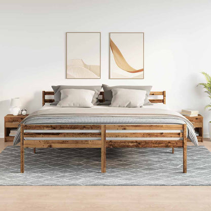 Nachtkastjes 2 st met lade 39x28x41 cm oud houtkleurig