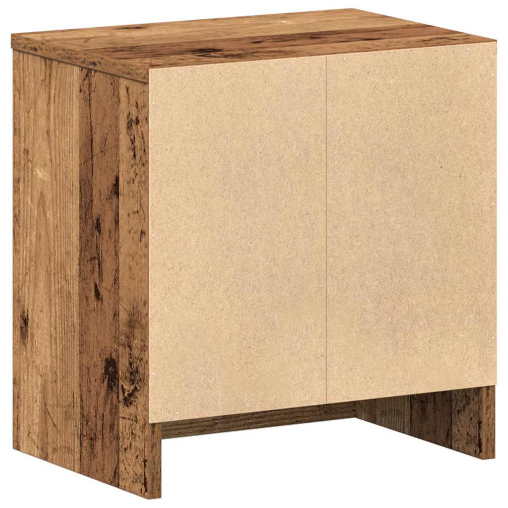 Nachtkastjes 2 st met lade 39x28x41 cm oud houtkleurig