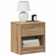 Nachtkastje 39x28x41 cm bruin met lade