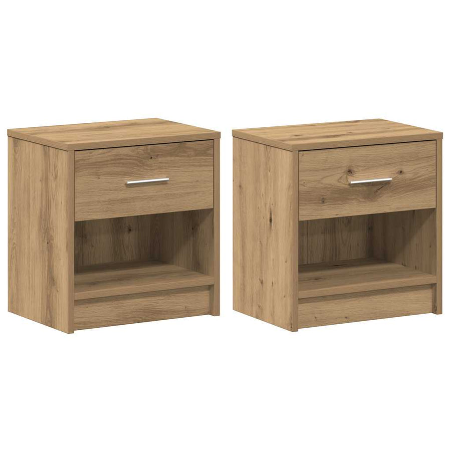 Nachtkastjes Met Lade 39X28X41 Cm 2