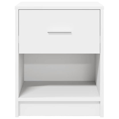 Nachtkastjes 2 st met lade 40x34x50 cm wit