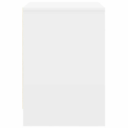 Nachtkastjes 2 st met lade 40x34x50 cm wit