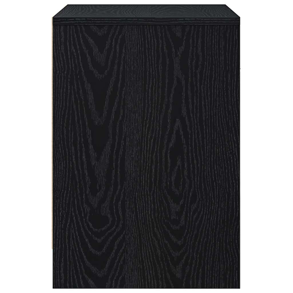 Nachtkastjes 2 st met lade 40x34x50 cm zwart