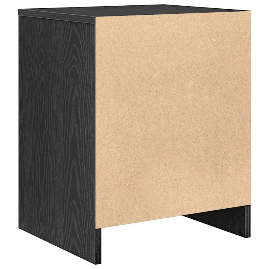 Nachtkastjes 2 st met lade 40x34x50 cm zwart