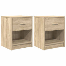 Nachtkastjes 2 st met lade 40x34x50 cm sonoma eikenkleurig