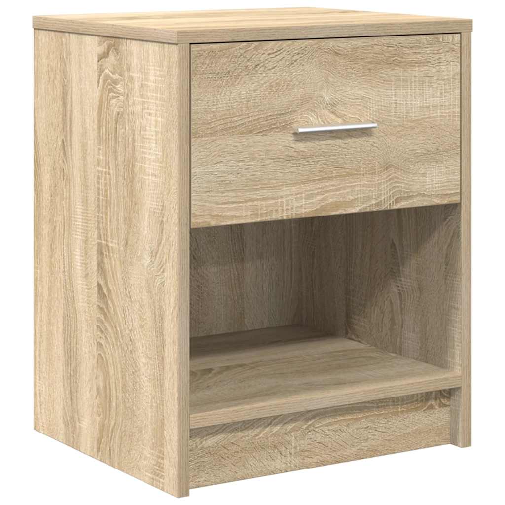 Nachtkastjes 2 st met lade 40x34x50 cm sonoma eikenkleurig