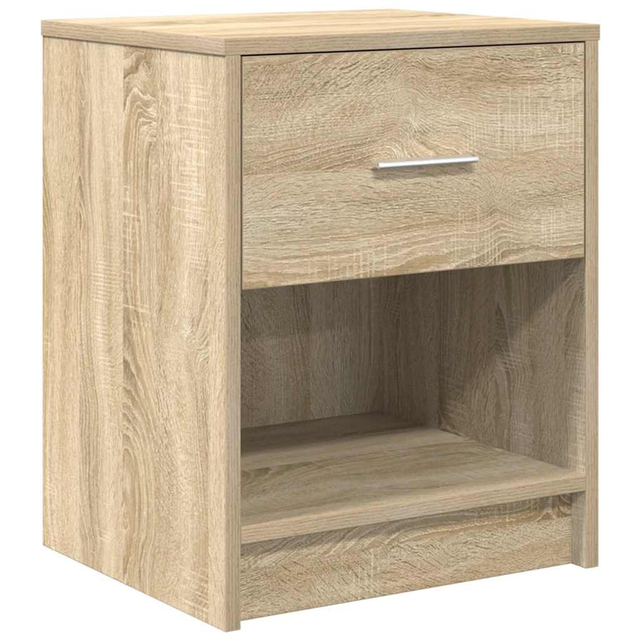 Nachtkastjes 2 st met lade 40x34x50 cm sonoma eikenkleurig
