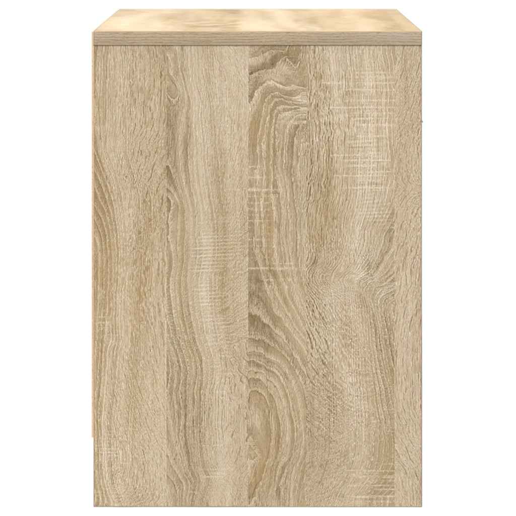 Nachtkastjes 2 st met lade 40x34x50 cm sonoma eikenkleurig