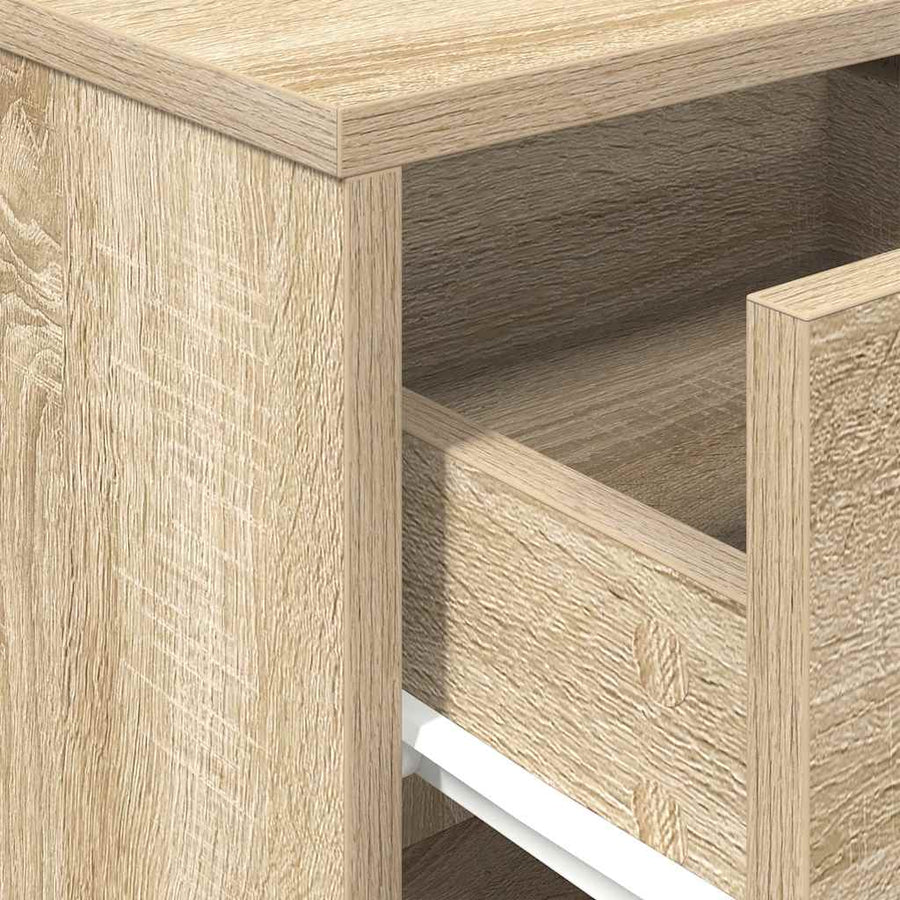 Nachtkastjes 2 st met lade 40x34x50 cm sonoma eikenkleurig