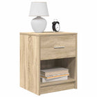 Nightstands 2 pcs with drawer 40x34x50 cm Sonoma oak coloured