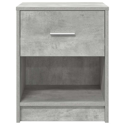 Nachtkastjes 2 st met lade 40x34x50 cm betongrijs