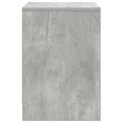 Nachtkastjes 2 st met lade 40x34x50 cm betongrijs