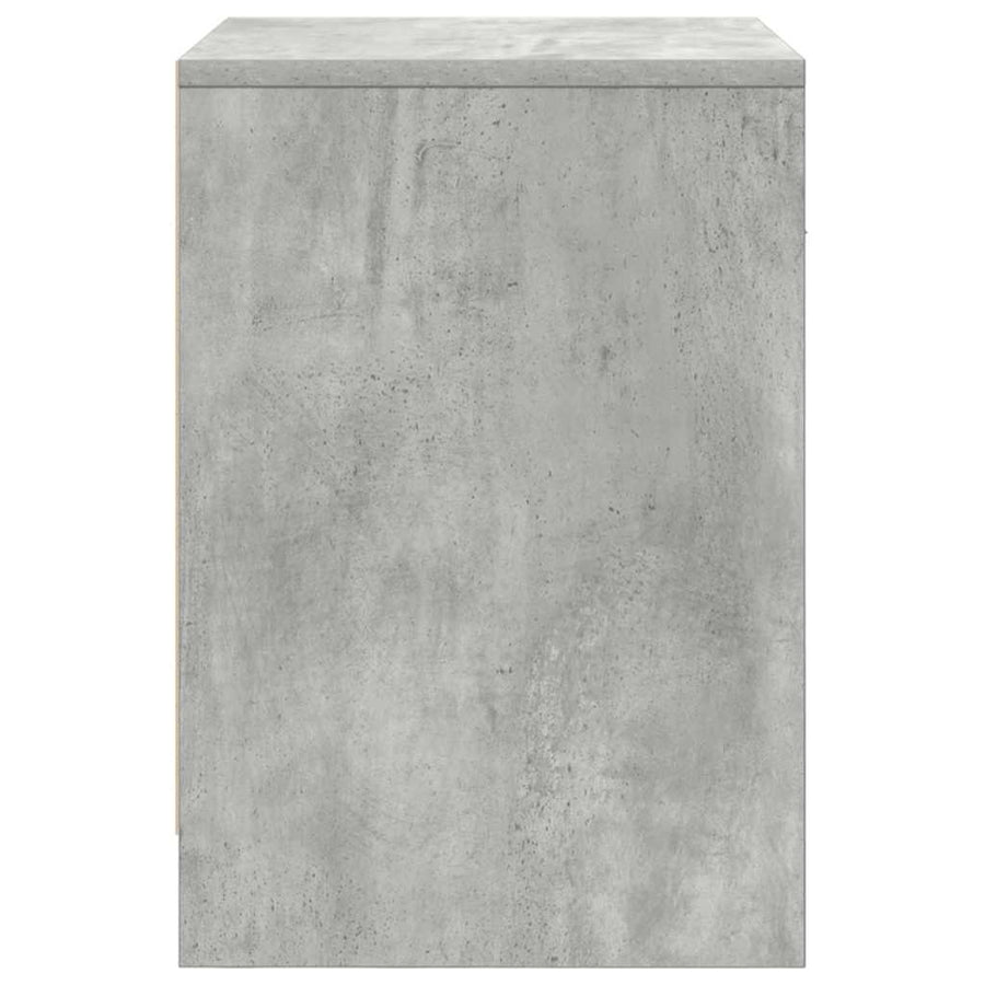 Nachtkastjes 2 st met lade 40x34x50 cm betongrijs