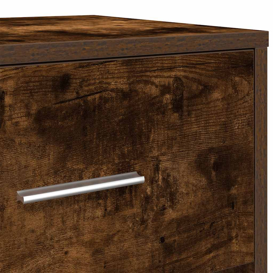 Nachtkastjes 2 st met lade 40x34x50 cm gerookt eikenkleurig