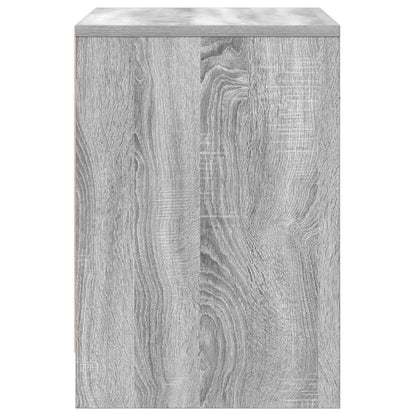 Nachtkastjes 2 st met lade 40x34x50 cm grijs sonoma eiken