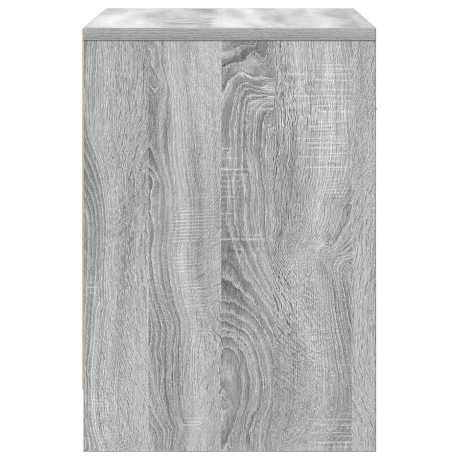 Nachtkastjes 2 st met lade 40x34x50 cm grijs sonoma eiken