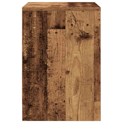 Nachtkastjes 2 st met lade 40x34x50 cm oud houtkleurig