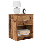 Nachtkastjes 2 st 40x34x50 cm oud houtkleurig