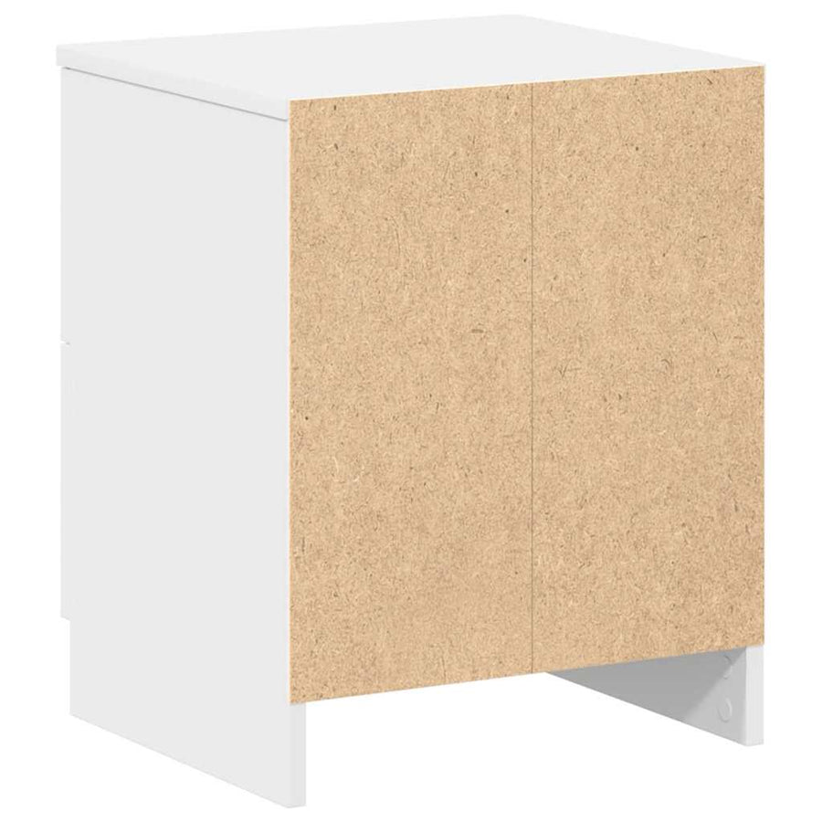 Nachtkastjes 2 st met 2 lades 40x36x50 cm wit
