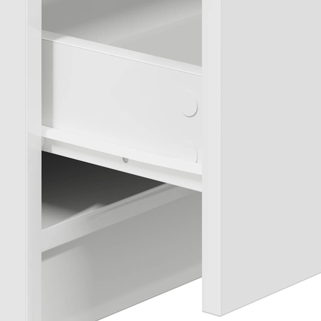 Nachtkastjes 2 st met 2 lades 40x36x50 cm wit