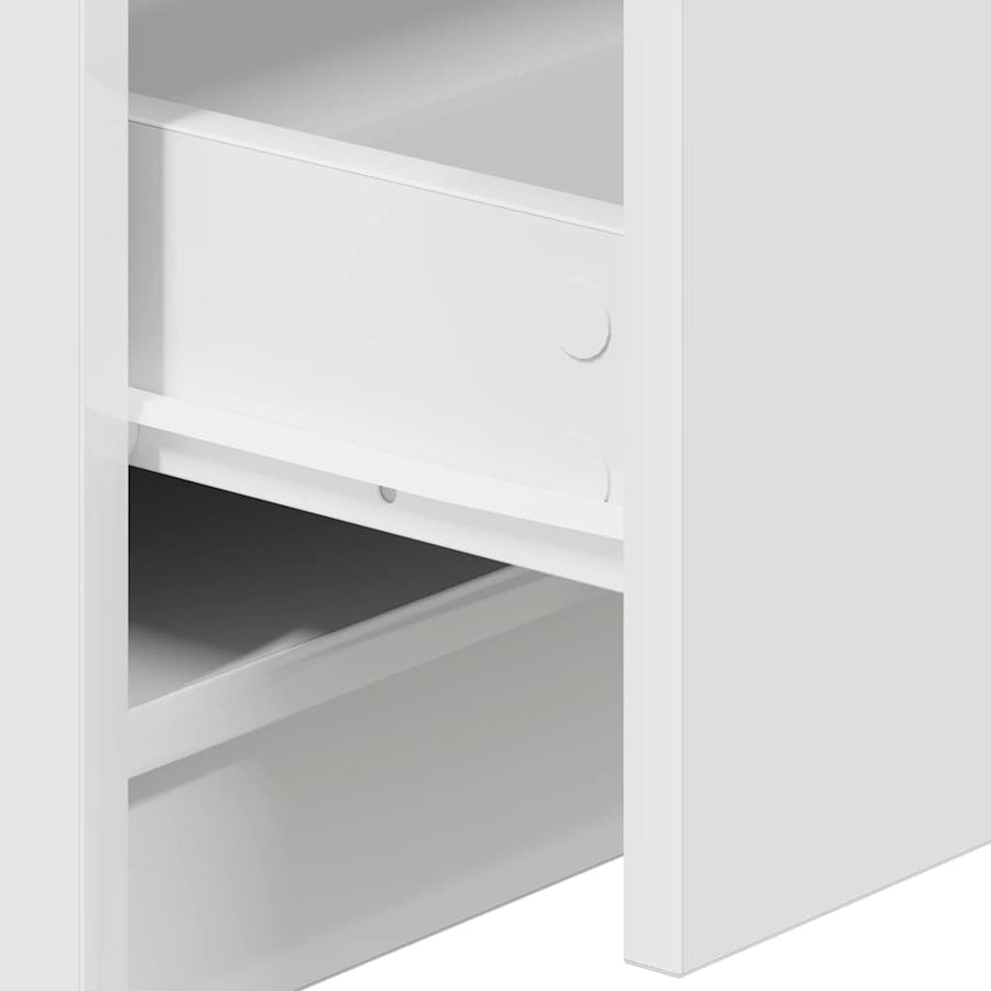 Nachtkastjes 2 st met 2 lades 40x36x50 cm wit
