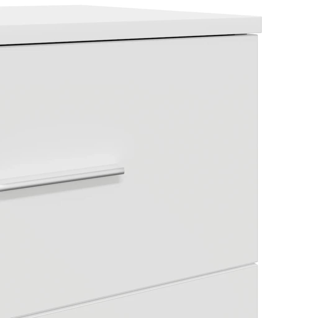 Nachtkastjes 2 st met 2 lades 40x36x50 cm wit
