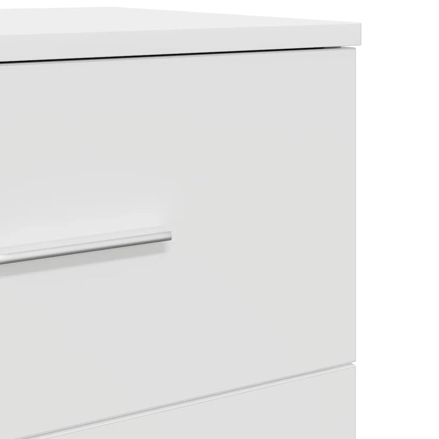 Nachtkastjes 2 st met 2 lades 40x36x50 cm wit