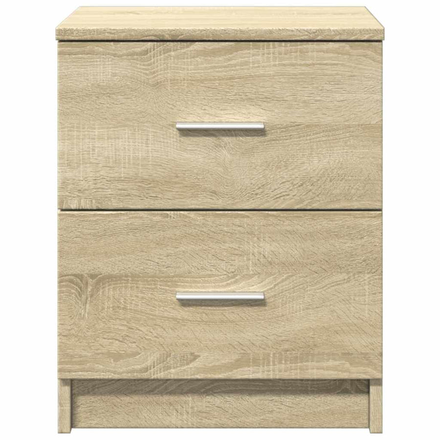 Nachtkastjes 2 st met 2 lades 40x36x50 cm sonoma eikenkleurig