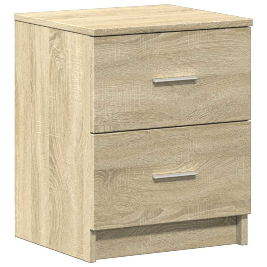 Nachtkastjes 2 st met 2 lades 40x36x50 cm sonoma eikenkleurig
