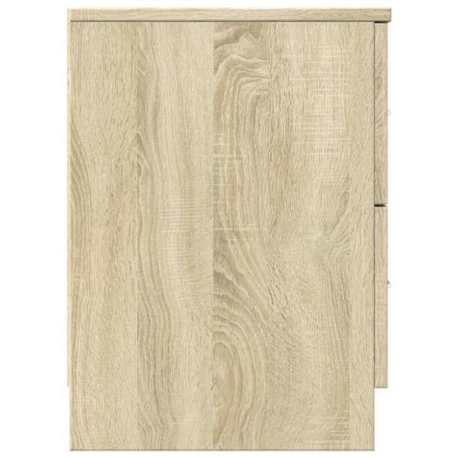 Nachtkastjes 2 st met 2 lades 40x36x50 cm sonoma eikenkleurig