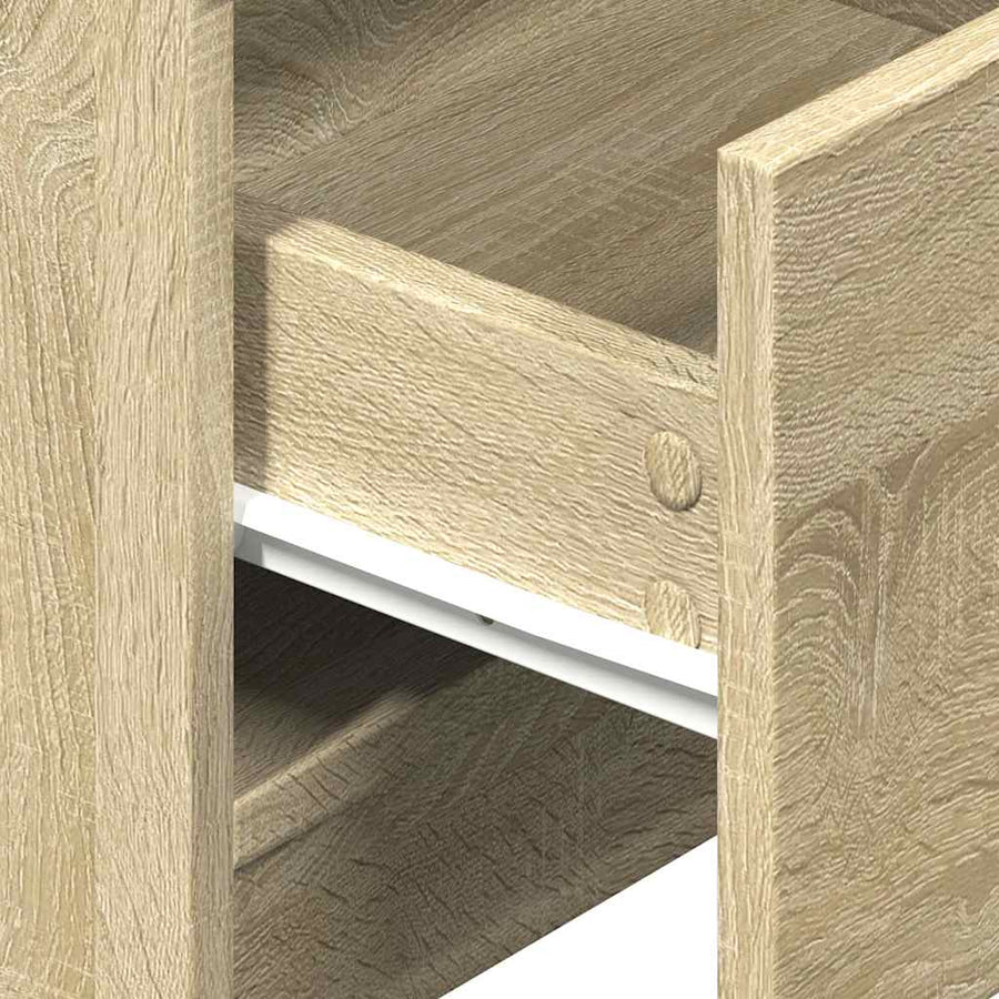 Nachtkastjes 2 st met 2 lades 40x36x50 cm sonoma eikenkleurig