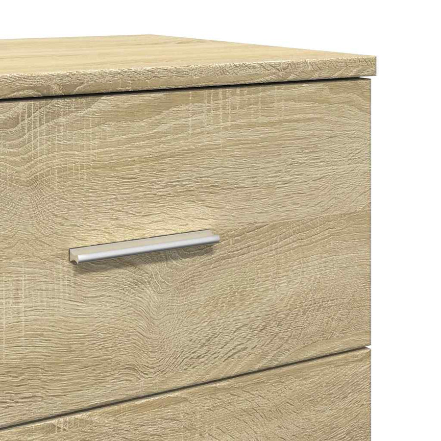Nachtkastjes 2 st met 2 lades 40x36x50 cm sonoma eikenkleurig