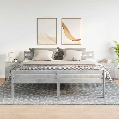 Nachtkastjes 2 st met 2 lades 40x36x50 cm betongrijs