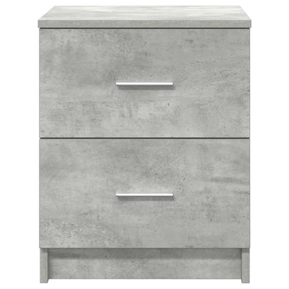 Nachtkastjes 2 st met 2 lades 40x36x50 cm betongrijs