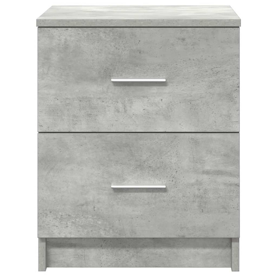 Nachtkastjes 2 st met 2 lades 40x36x50 cm betongrijs