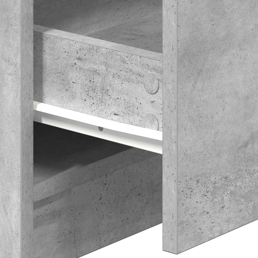 Nachtkastjes 2 st met 2 lades 40x36x50 cm betongrijs
