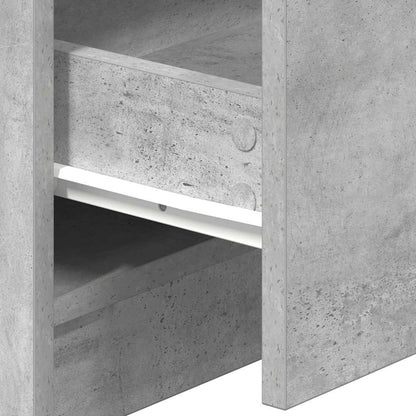 Nachtkastjes 2 st met 2 lades 40x36x50 cm betongrijs