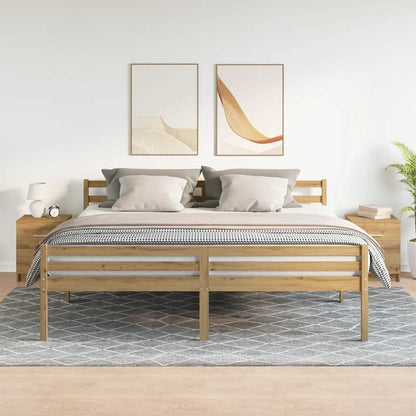 Nachtkastjes 2 stuks met 2 lades Artisan Oak 40x36x50 cm