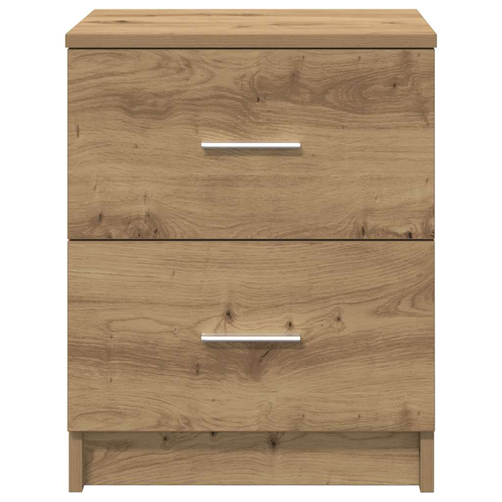 Nachtkastjes 2 stuks met 2 lades Artisan Oak 40x36x50 cm