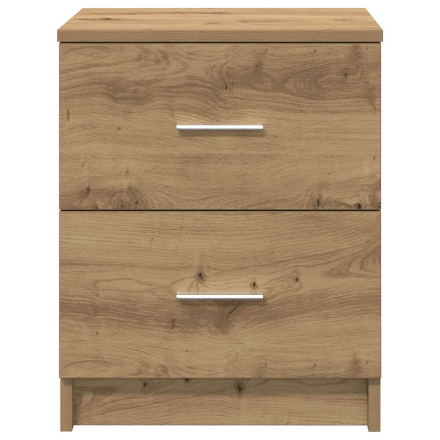Nachtkastjes 2 stuks met 2 lades Artisan Oak 40x36x50 cm