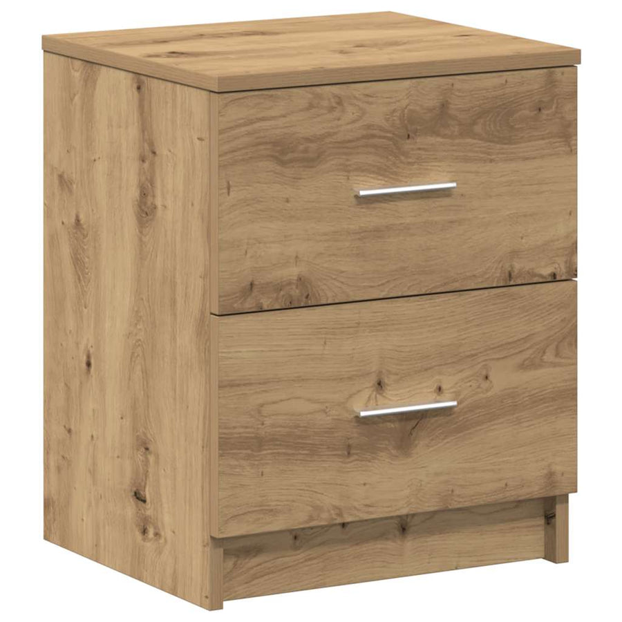 Nachtkastjes 2 stuks met 2 lades Artisan Oak 40x36x50 cm