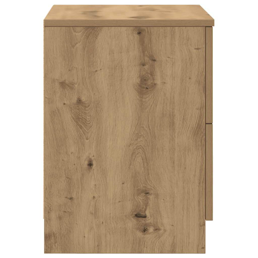 Nachtkastjes 2 stuks met 2 lades Artisan Oak 40x36x50 cm